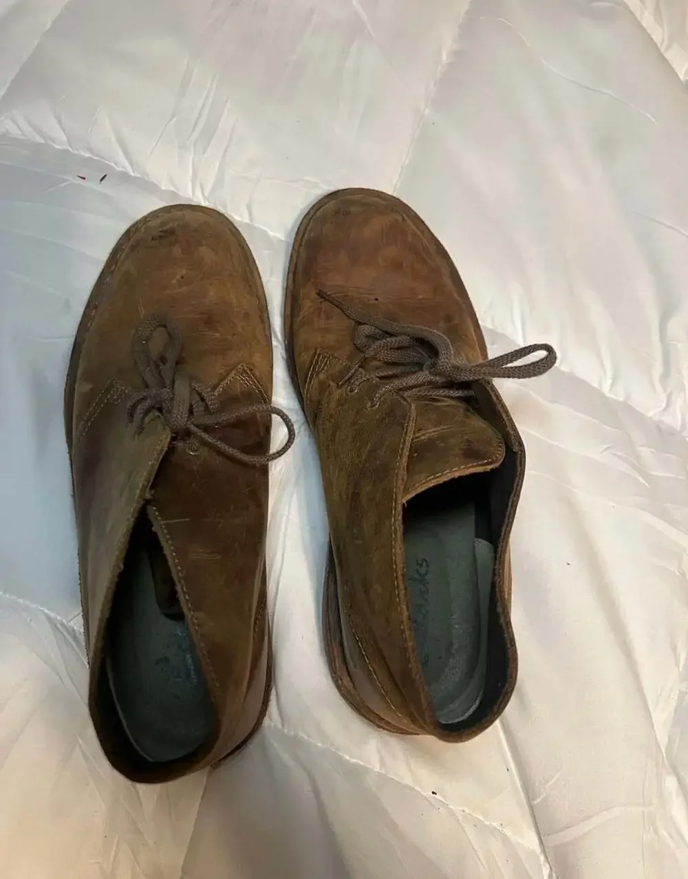 Clarks brown leather